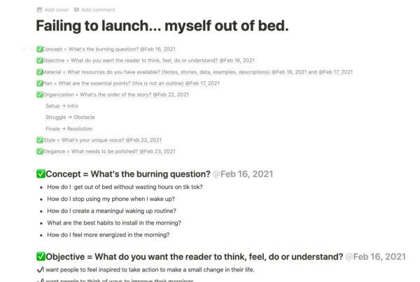 writing stamina COMPOSE framework