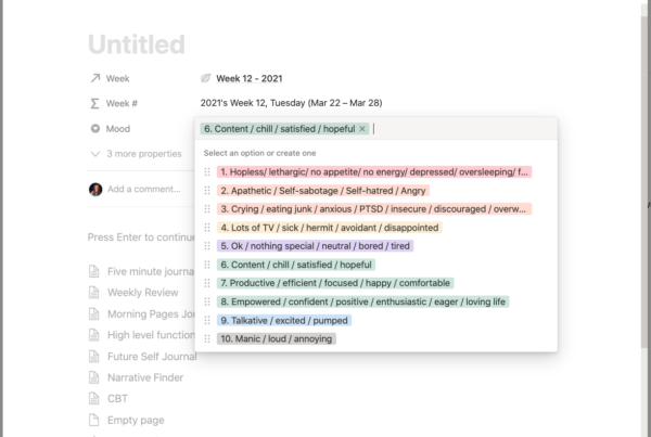 Journaling in Notion